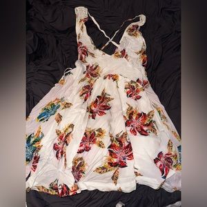 Free People, Size XS, White Floral